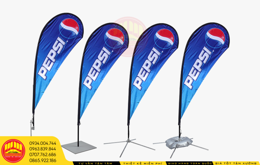 Xưởng may cờ phướn bãi biển giá tốt tại HCM 5 cac loai de co giot le