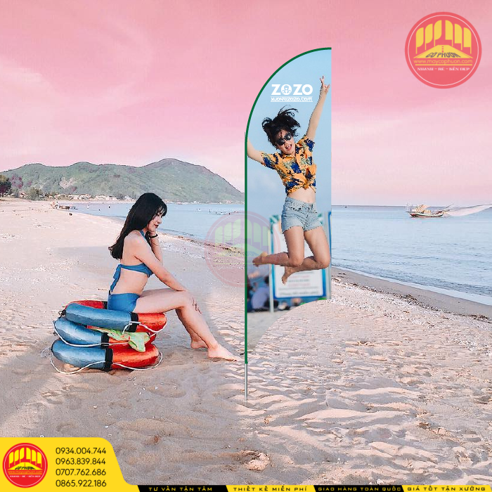 Cờ Phướn Bãi Biển Kích Thước Bao Nhiêu 6 co bai bien 03