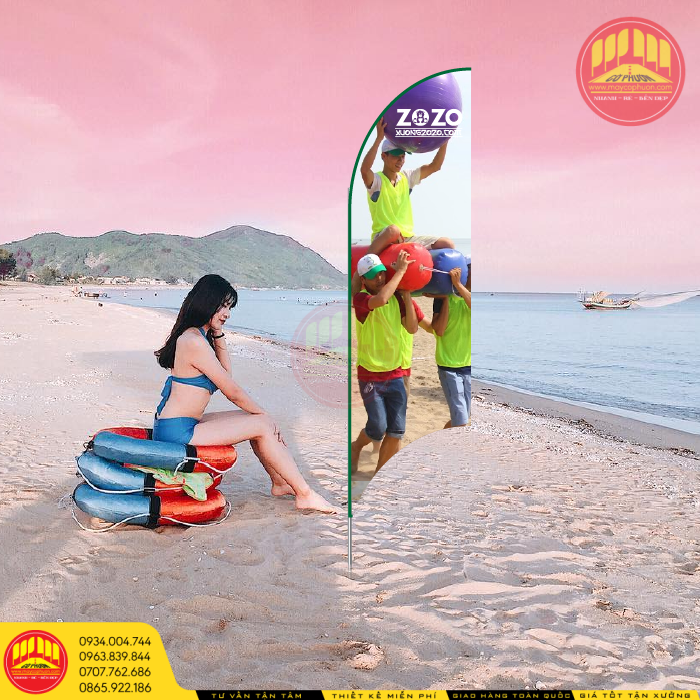 Cờ Phướn Bãi Biển Kích Thước Bao Nhiêu 7 Cờ Phướn Bãi Biển In Logo Theo Yêu Cầu