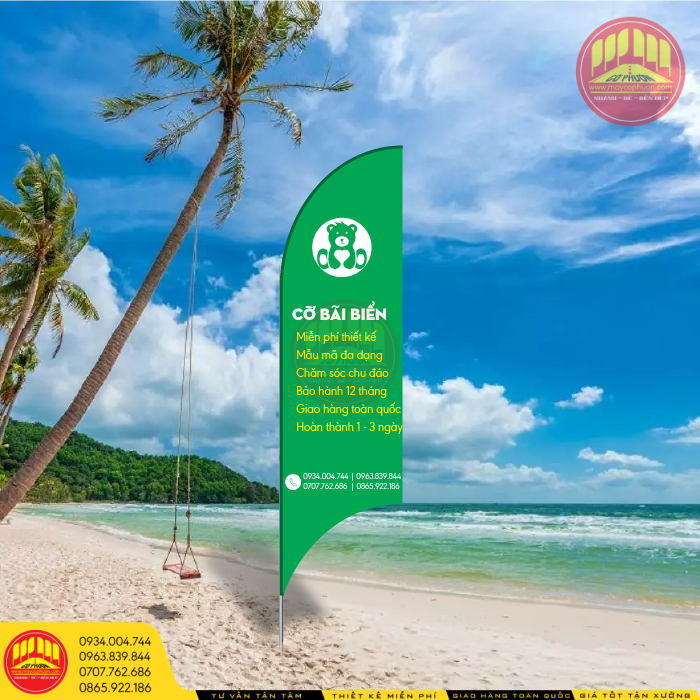 Cờ Phướn Bãi Biển Kích Thước Bao Nhiêu 2 co bai bien 06