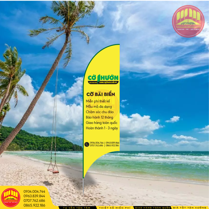 Cờ Phướn Bãi Biển Giá Rẻ 1 co bai bien 10