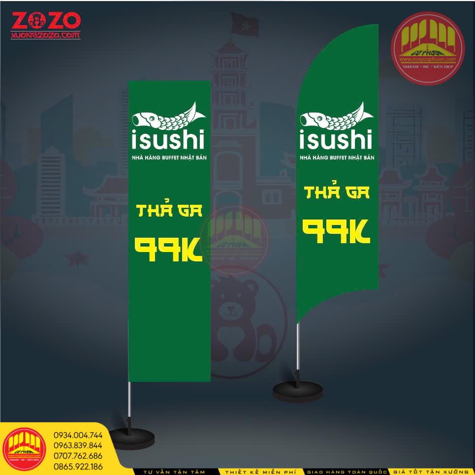 Cờ phướn chữ nhật đứng 1 Bảo Quản Đúng Cách.