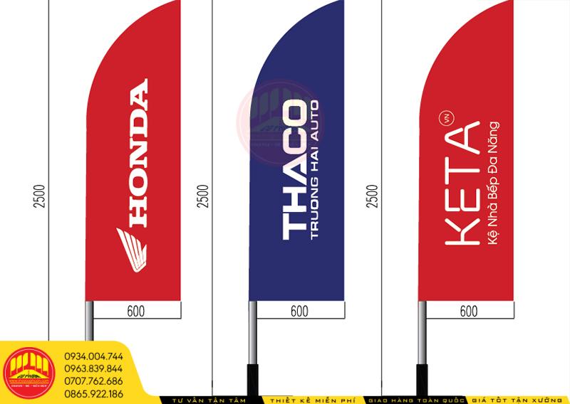Cờ phướn kích thước chuẩn 1 Kích thước cờ phướn treo cột điện phổ biến hiện nay.