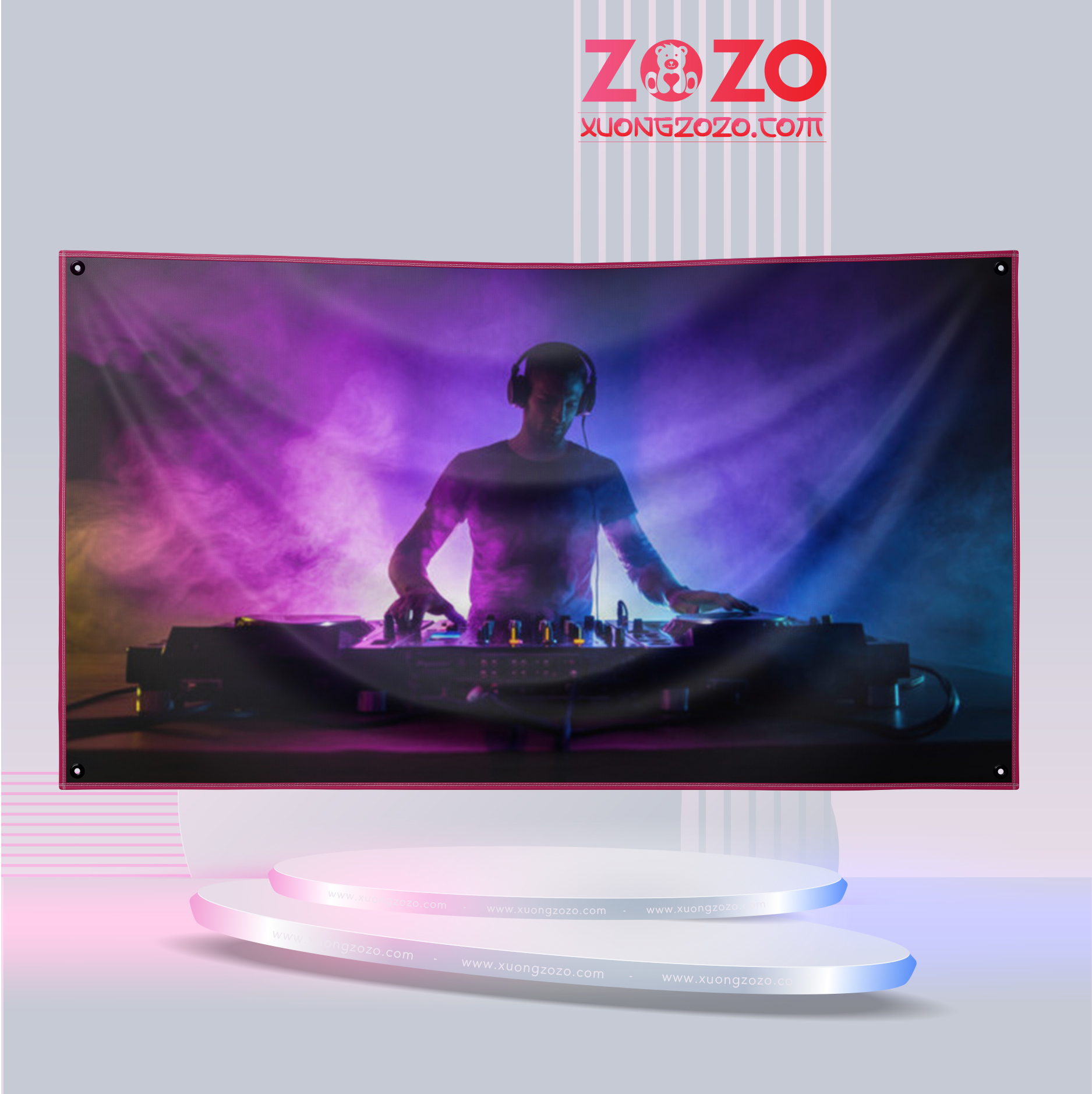 Cờ Idol Âu Mỹ thiết kế thời thượng 1 Co Idol Au My