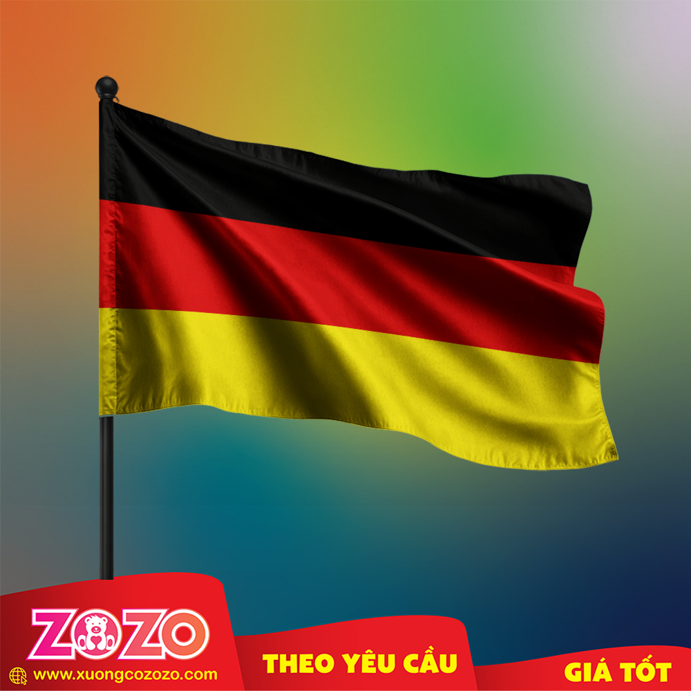 Cờ nước Đức chất lượng cao 1 Co Nuoc Duc