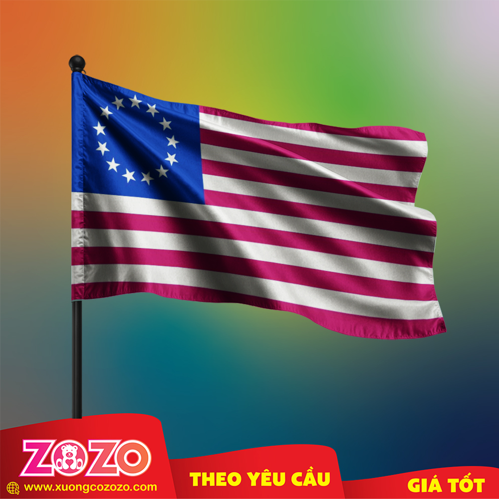 Cờ Nước Mỹ chất lượng cao 1 Co Nuoc My