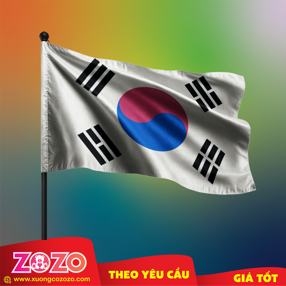 Cờ Hàn Quốc in ấn sắc nét 1 Co Nuoc han