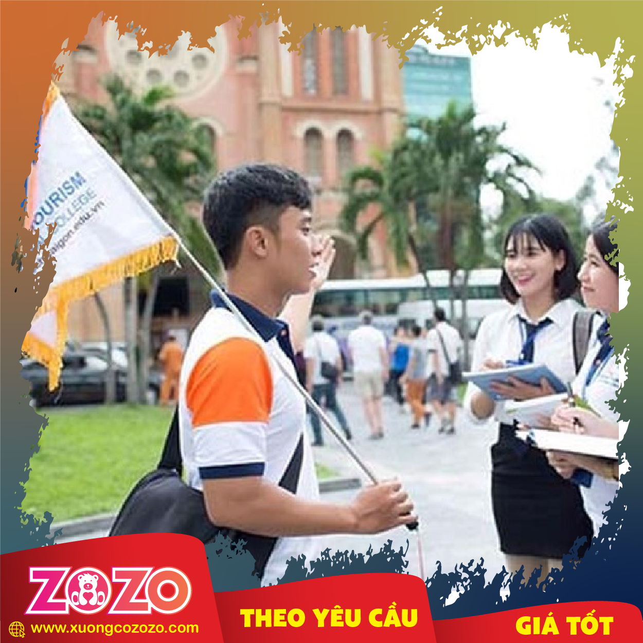 Cờ dẫn đoàn du lịch may sẵn 1 Co dan tour 03