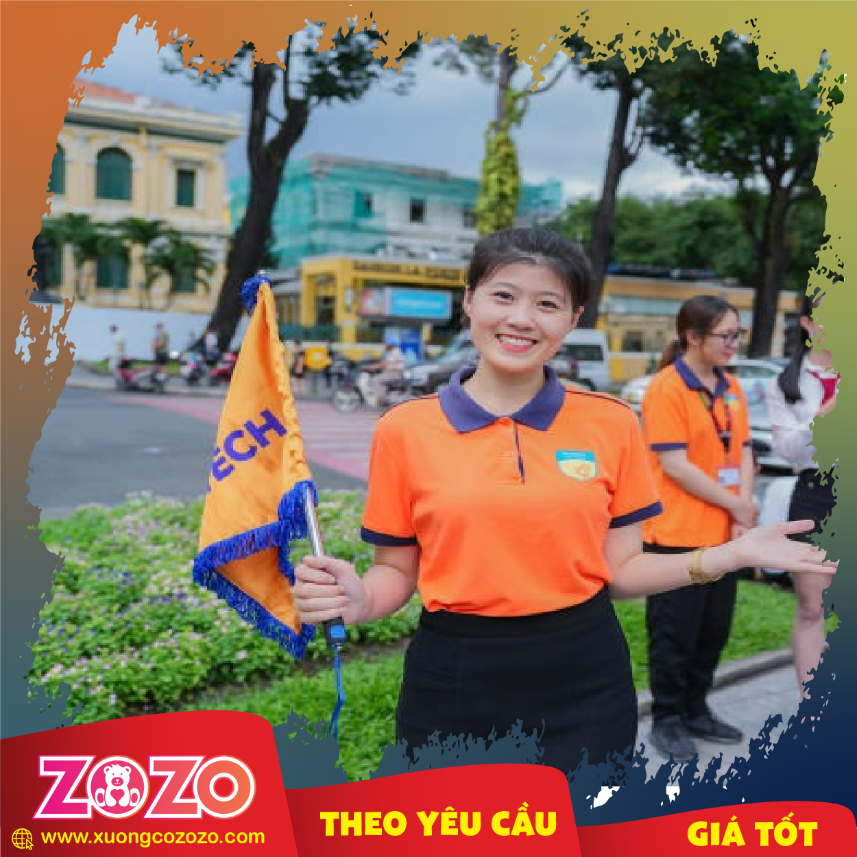 Xưởng may cờ du lịch chất lượng cao 1 Co dan tour 04