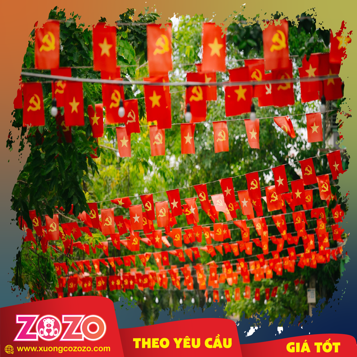 Cờ dây tổ quốc giá sỉ 1 Co day 01