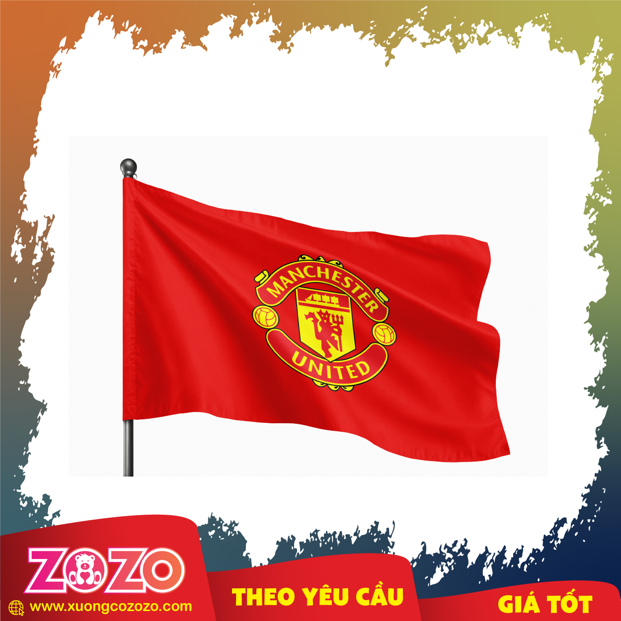 Cờ công ty giá rẻ in ấn sắc nét 1 Co in logo 08