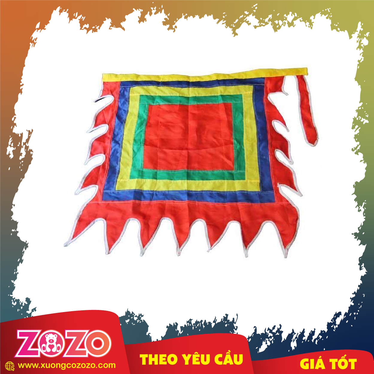 Cờ lễ hội ngũ sắc giá rẻ 1 Co le hoi Viet Nam 02