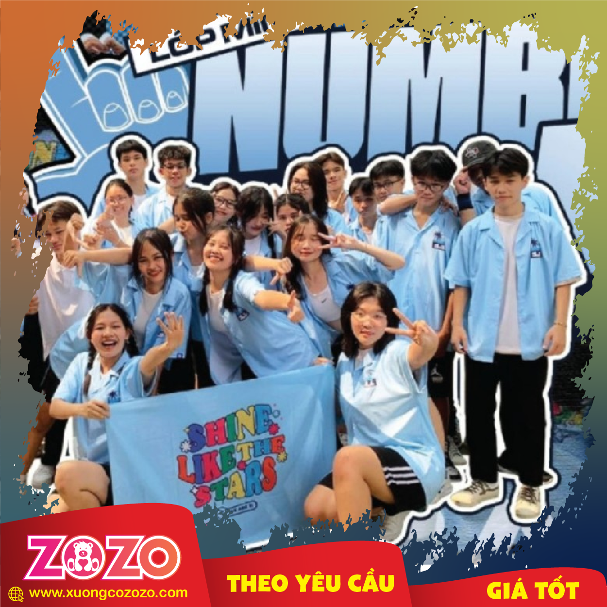 Cờ họp Fan thiết kế độc quyền 1 Co lop Co nhom 03