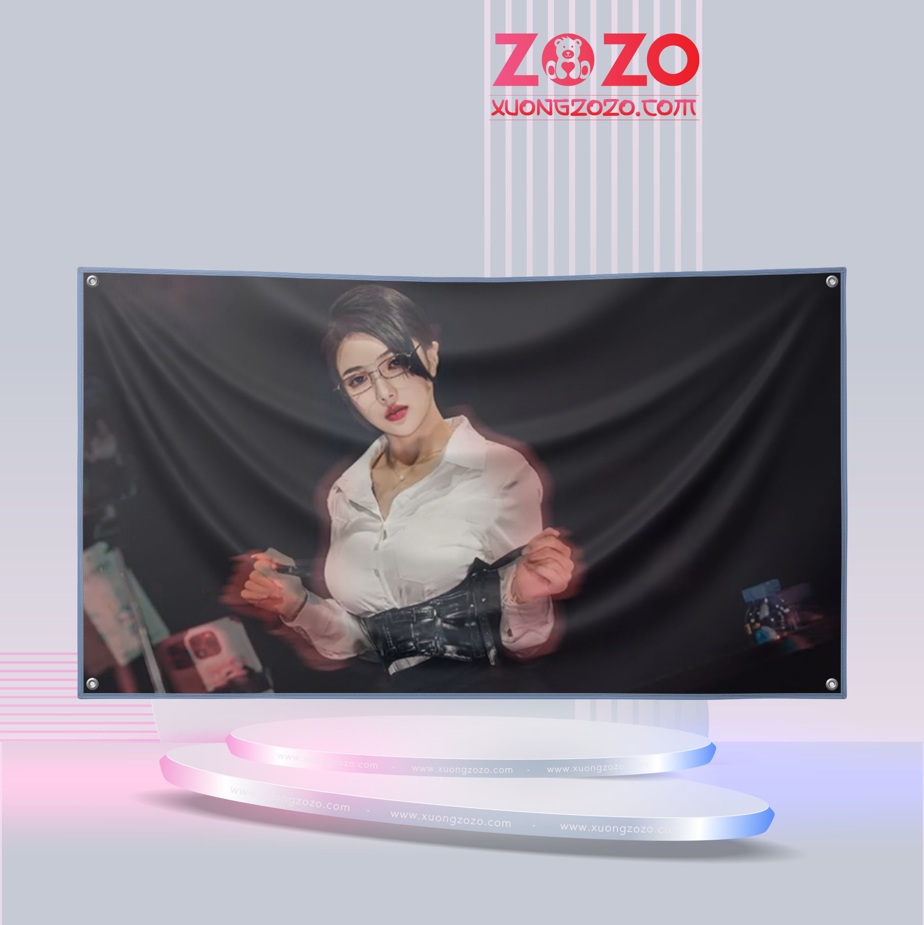 Cờ Idol Game Show may theo yêu cầu 1 co poster club