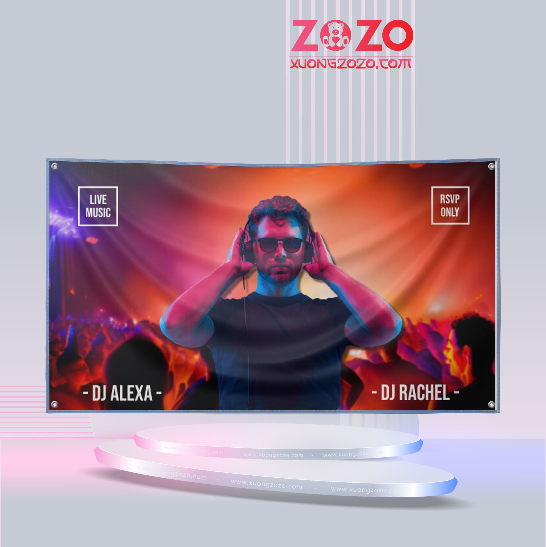 Cờ Idol Âm Nhạc giá rẻ 1 co poster nhac