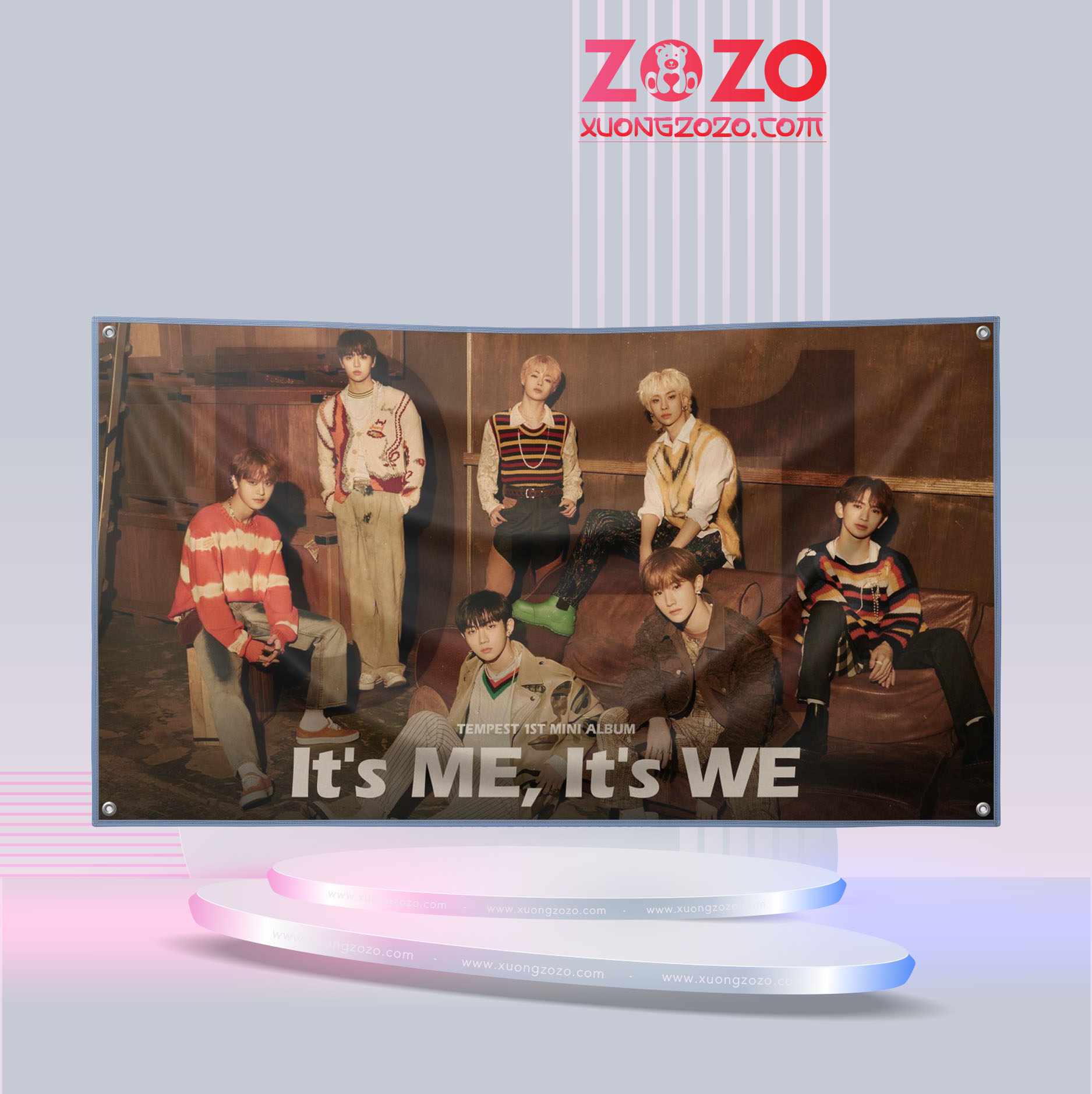 Cờ Idol Việt Nam in ấn sắc nét 1 in co idol theo yeu cau