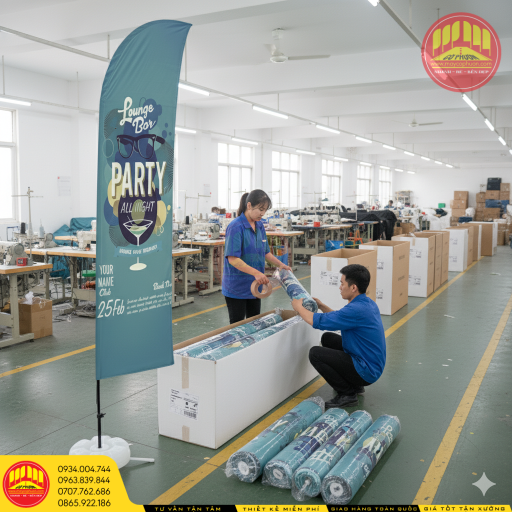 Cờ cánh buồm tại xưởng ZOZO 2025