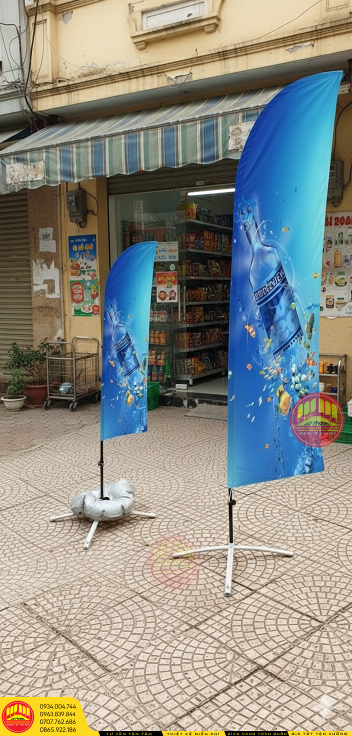 May cờ phướn cánh buồm quảng cáo 2025