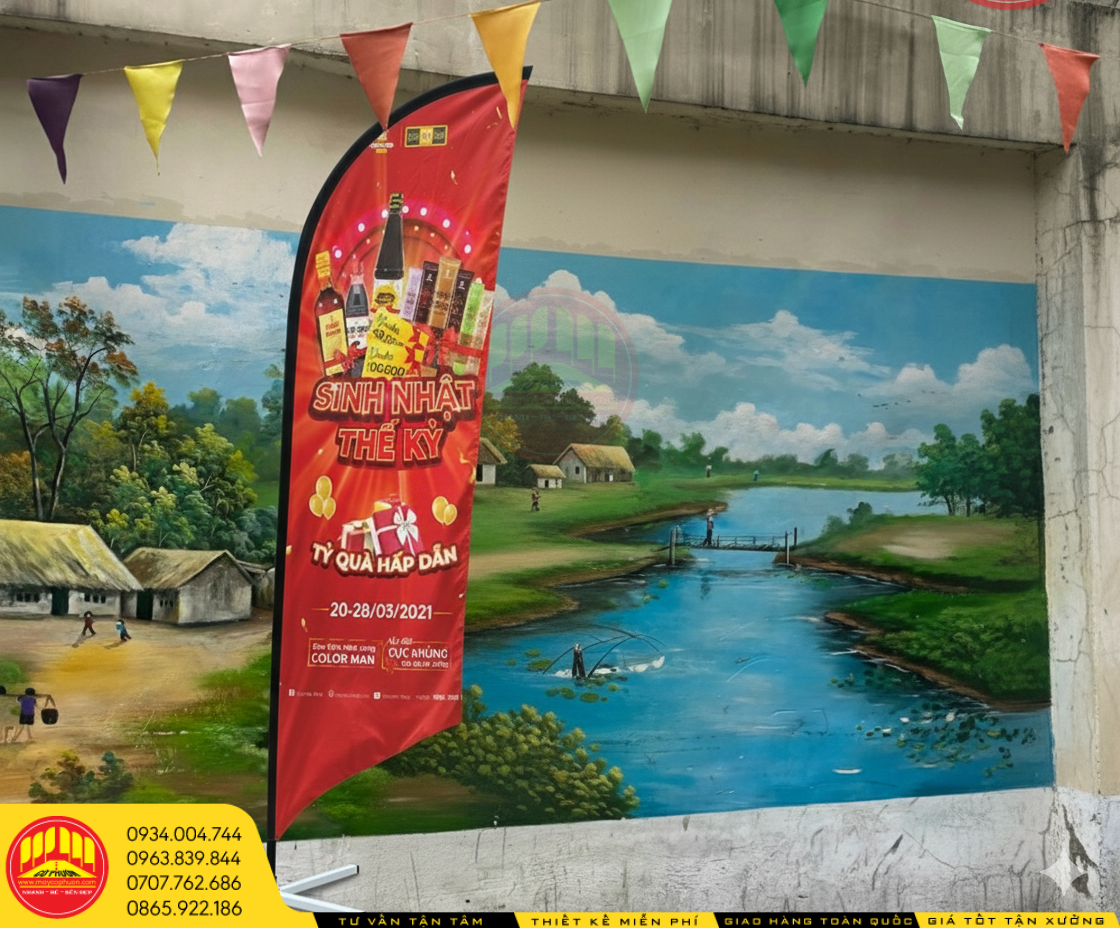 May cờ phướn cánh Buồm TP HCM