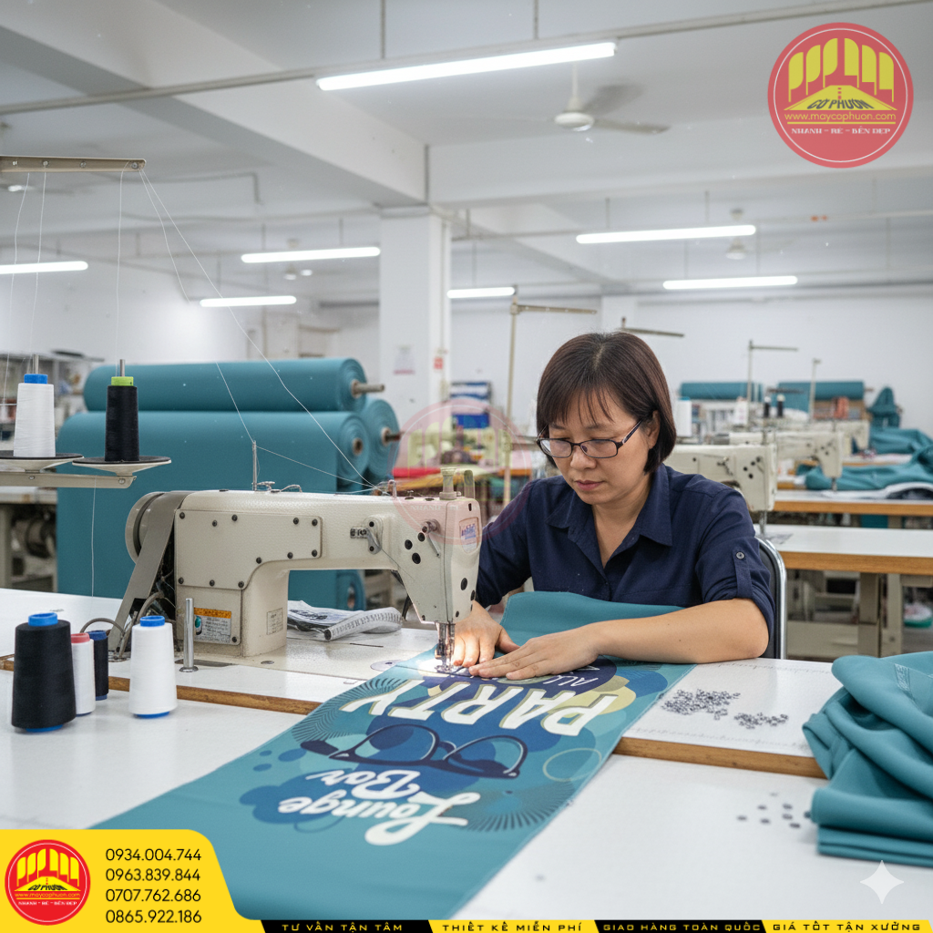 Cờ cánh buồm tại xưởng ZOZO 2025