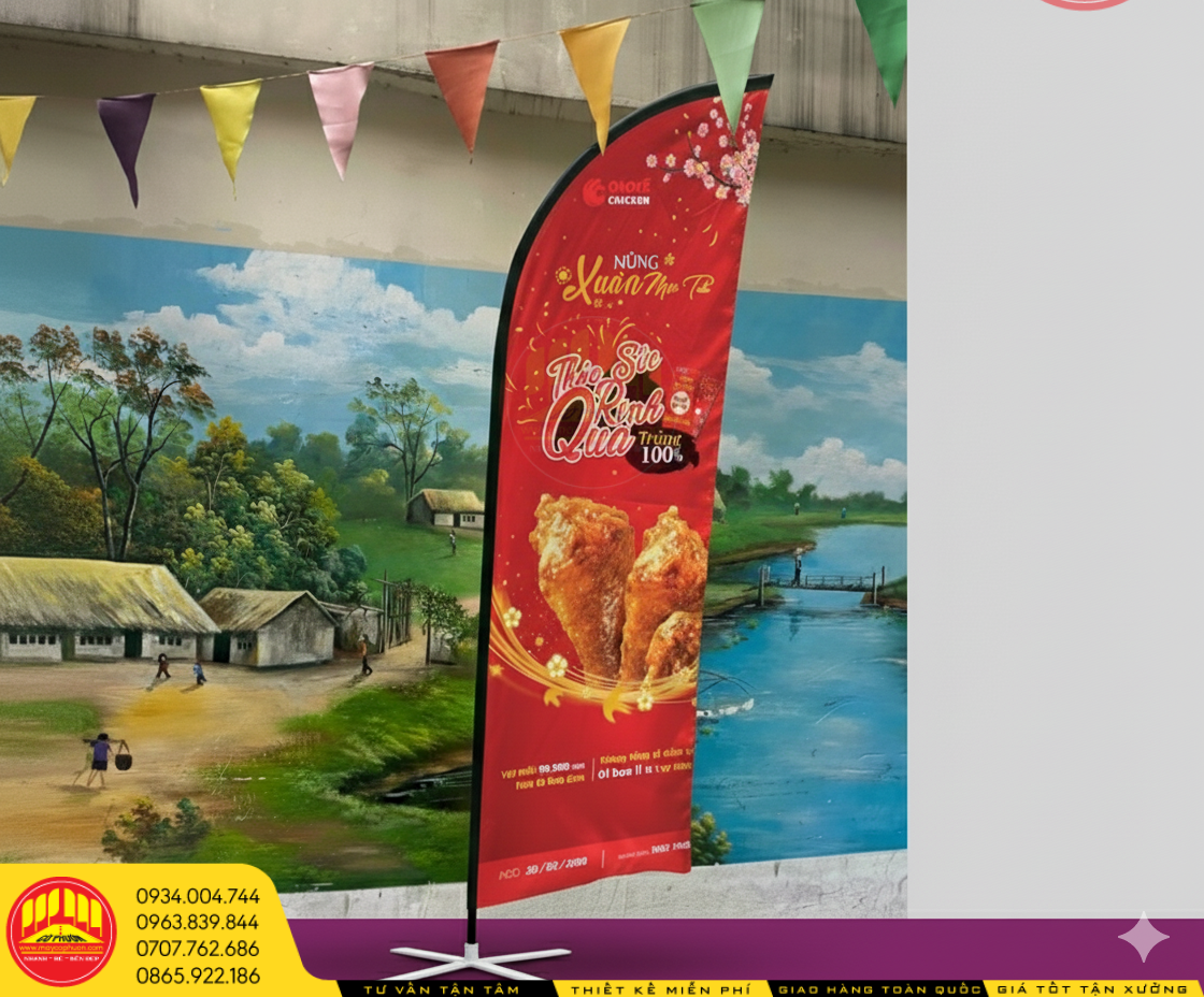 May cờ phướn cánh Buồm TP HCM