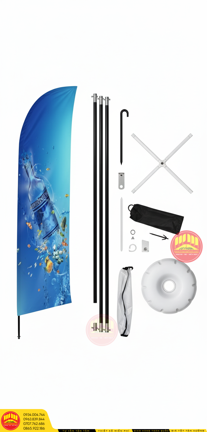 May cờ phướn cánh buồm quảng cáo 2025