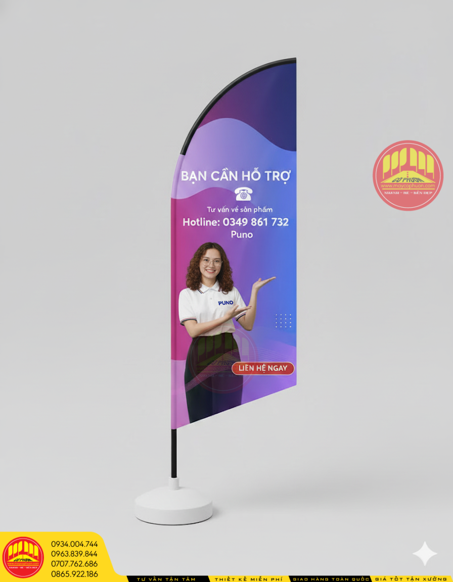 Cờ phướn cách buồm sự kiện 6 co canh buom 1