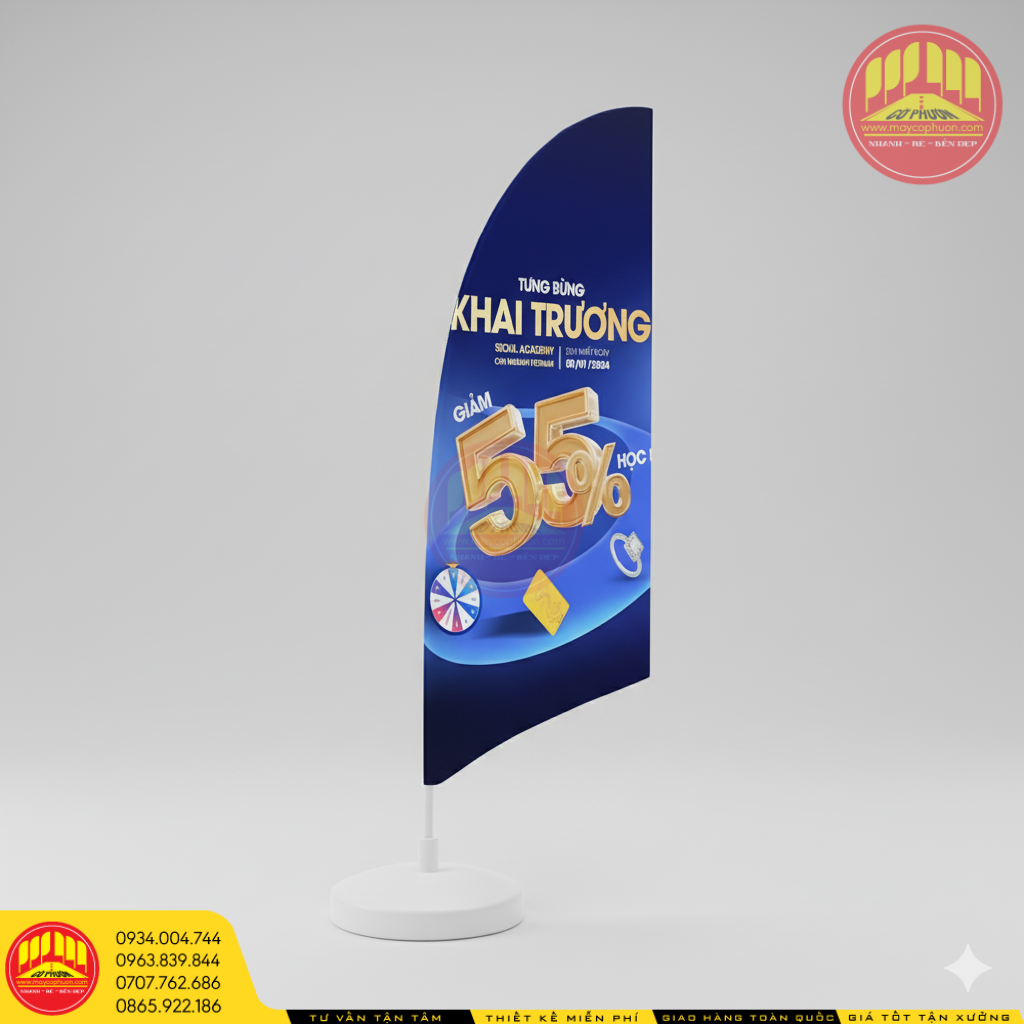 Cờ phướn cách buồm sự kiện 7 co canh buom 15