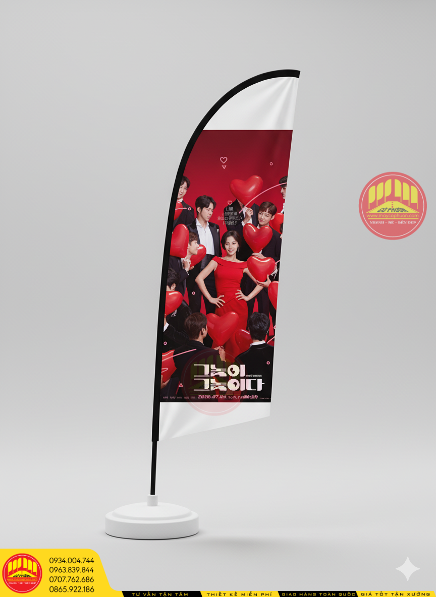 Cờ phướn cách buồm sự kiện 10 may co phuon 10